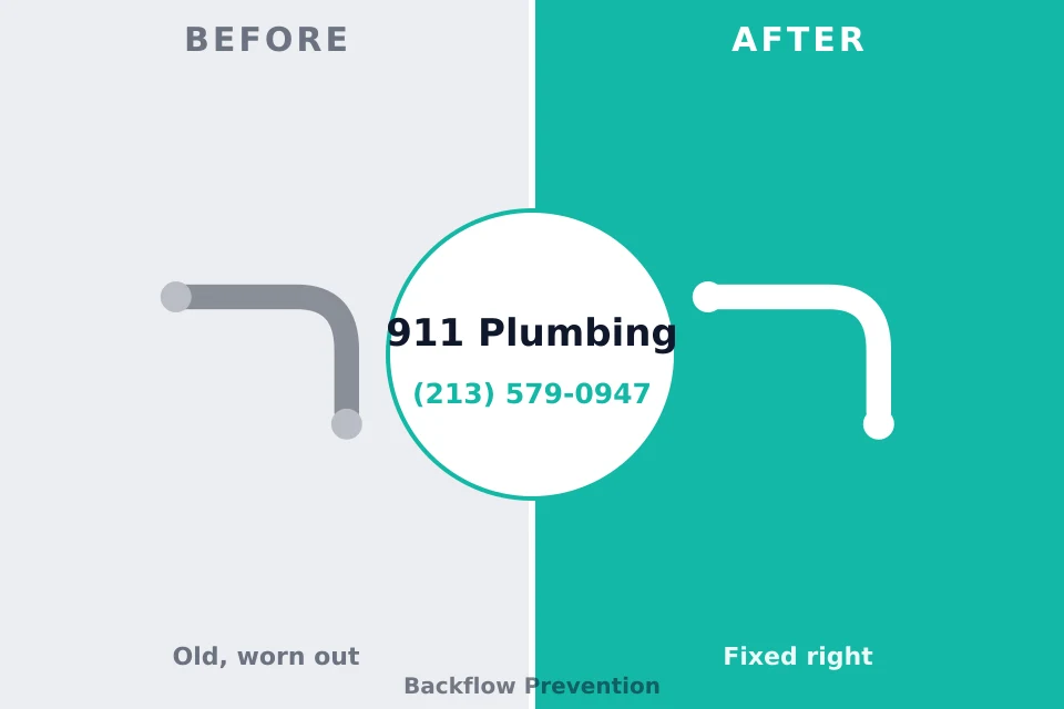 Before and after: plumbing repair Kaibito, AZ